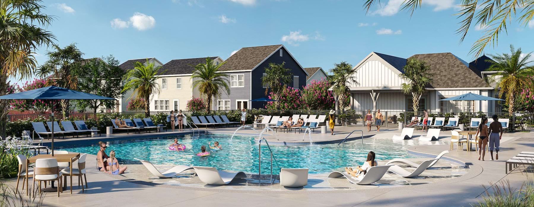 Maret Cove outdoor pool rendering
