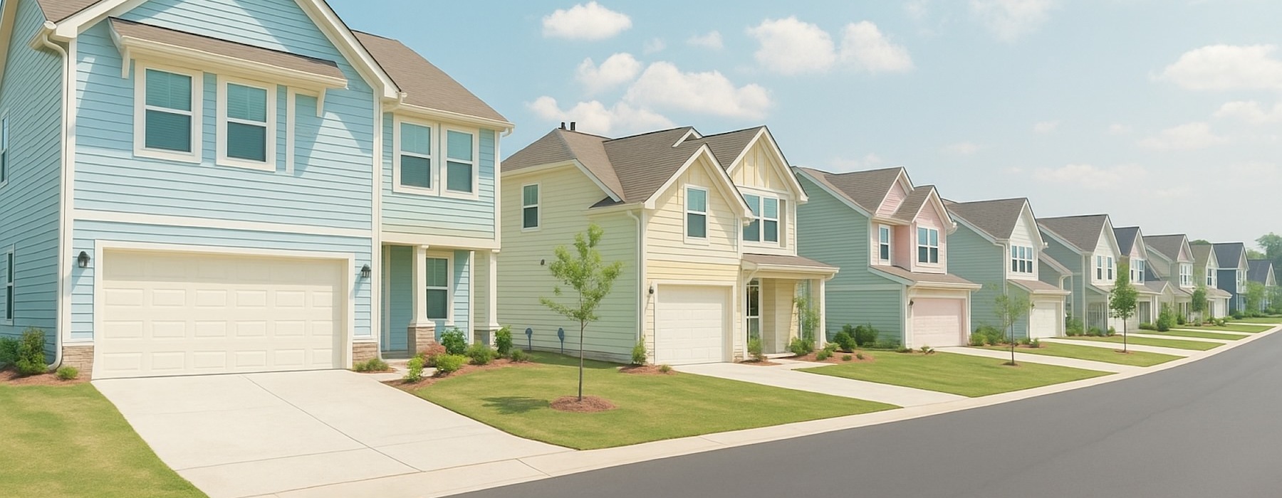 a row of houses